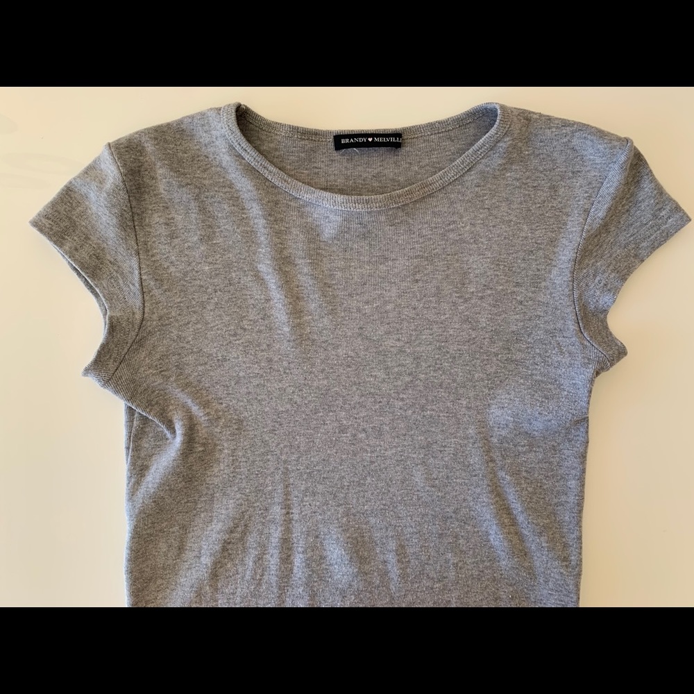 brandy melville gray top
